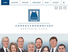 Tablet Screenshot of andrus-boudreaux.com